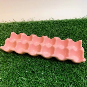 NEW Easter 2022 Pink Ceramic Egg Tray 11" for a Dozen (NEW WITH TAG) - Picture 1 of 1