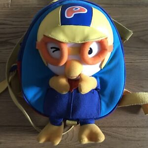 Pororo 3D Animation Safety Strap Backpack Kids Backpack Blue The Little Penguin