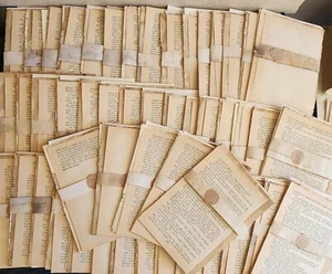 Bulk lot 50 bundles of 5 x Vintage Papers Ephemera Junk Journal scrapbook craft - Picture 1 of 6