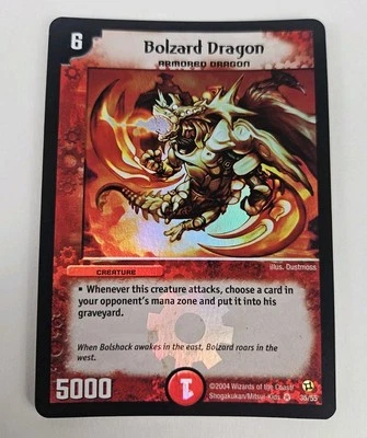 Duel Masters Bolzard Dragon DM02 35/55 Very Rare Holofoil English MP - Image 1 of 4