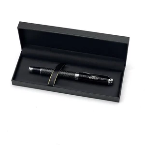 Bentley Luxus Schwarz Kohlefaser Kugelschreiber mit Geschenkbox | Sammler Geschenk - Bild 1 von 7