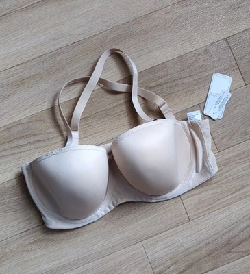 Sujetador sin tirantes moldeado con aros suavizante Elomi, nude, 38DD NUEVO CON ETIQUETAS envío gratuito  Foto 1 de 4