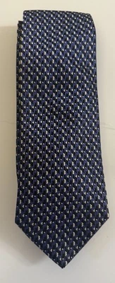 Corbata de seda con patrón azul ETRO ITALIA Foto 1 de 4