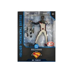 DC Multiverse Movie Mr. Terrific 7" Action Figure McFarlane Red Platinum Edi NEW - Picture 1 of 5