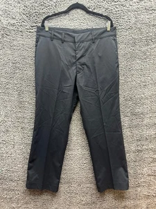 Pantalones de golf Iliac Golf tiro medio pierna recta rendimiento negros para hombre talla 36 x 30 - Imagen 1 de 15