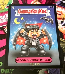 2024 Topps GPK Green Day cubo de basura niños chupador de sangre Billie 27b negro/199! - Imagen 1 de 1