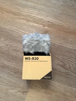 Parabrisas rígido profesional peludo Movo Photo WS-R30 para zoom H4n/H5/H6 Foto 1 de 3