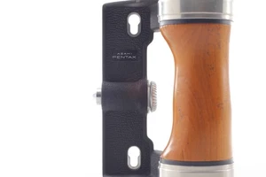 [ Near MINT ] ASAHI PENTAX Wood Hand Grip For 6x7 67 67II Film Camera From JAPAN - Picture 1 of 12