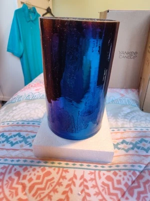 YANKEE CANDLE JAR HOLDER AURORA CRACKLE 1564778 - Image 1 of 4