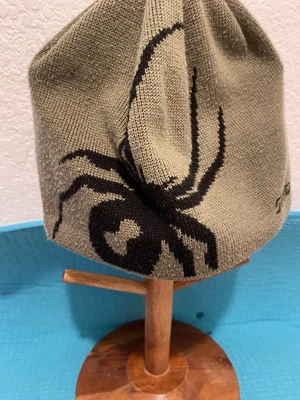 SPYDER Kids вязаный «Череп крышка Beanie» размер O/S армия зеленый/черный логотип EUC - Изображение 1 из 4