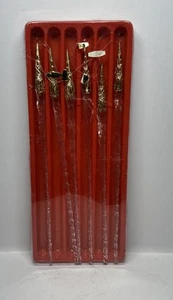 Kurt S. Adler 6 Count Box Clear Glass Twisted Icicles Christmas Ornaments-8” - Picture 1 of 7