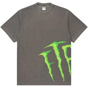 FTP Monster Logo Tee Size Large Grey New - Picture 1 of 3