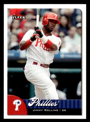 Tarjeta Fleer #98 2007 Jimmy Rollins Philadelphia Phillies Foto 1 de 2