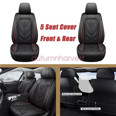 For Chevrolet Equinox Faux Leather Car Seat Covers 5-Seat Full Set Protector Pad Foto 1 de 4