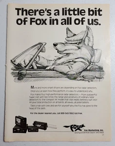 Fox Radar Detectors Magazine Ad - Picture 1 of 1