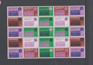 1971 7c 1971 CHRISTMAS PANE OF 25 CREAM PAPER, FINE, MUH. - Picture 1 of 2
