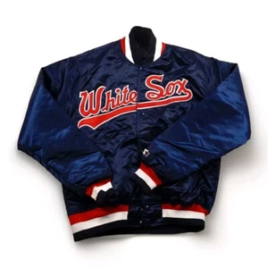 Chicago White Sox Jacke Vintage Starter Medium Blue Satin Diamond Collection - Bild 1 von 10
