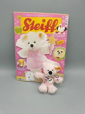 Steiff Teddy Bär Lotte rosa 901294 12cm KFS mit Steiff Magazin Nr. 3 Neu in OVP - Bild 1 von 4