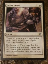 Faiths Shield Dark Ascension Mtg Card Mint Condition
