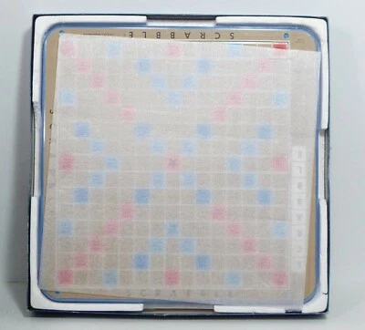 Vintage 1977 Scrabble DELUXE EDITION Game Rotating Turntable & 100 Maroon Tiles - Image 1 of 4