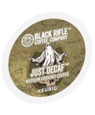 🆕☕ Black Rifle Coffee Company Just Decaf Medium Roast Keurig K-cup