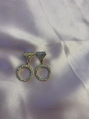  Серьги-капли с бриллиантами - Изображение 1 из 3