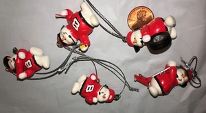 5 Nascar Dale Earnhardt Jr #8 Snowman Pit Crew christmas tree Ornaments 1 1/2" - Picture 1 of 2