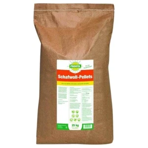25 kg Provita Schafwoll-Pellets 11,7+5,4 para aprox. 250m² - Imagen 1 de 4