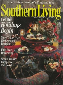 NOVEMBER 1993 SOUTHERN LIVING MAGAZINE THANKSGIVING ISSUE LET THE HOLIDAYS BEGIN - Picture 1 of 1