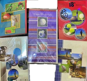 Boys Male 18th Birthday Sports Themed Greeting Card - Picture 1 of 6