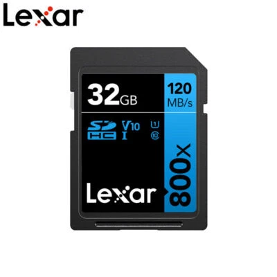 Lexar SDHC SDXC 800X PRO Class10 UHS-I 150MB Memory Card 32GB 64GB 128GB 256GB - Image 1 of 2