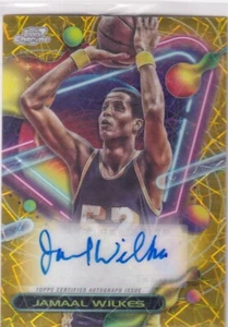 Topps Chrome NBA Basketball 2024 No. CCAV-JW Jamaal Wilkes Gold Laser Auto 39/50 - Bild 1 von 2