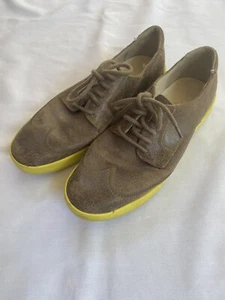 Zapatos Cole Haan Air Jaspe Punta de Ala Oxford Gamuza Humo Marrón Para Hombres 8 M C10042 - Imagen 1 de 6