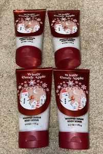 Bath & Body Works Winter Süßigkeiten Apfel Schlagszucker Körperpeeling 6,2 Unzen 4x - Bild 1 von 1