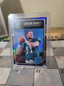 Carson Wentz 2016 Donruss Optic Rated Rookie Purple Prizm RC #156