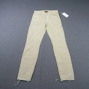 Mother Womens Jeans 26W 30L Brown Corduroy Hopscoth Khaki Ankle Fray $299RP - Picture 1 of 10