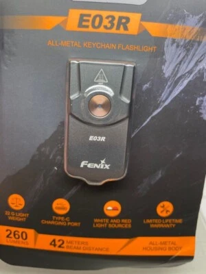 Early Generation Fenix E03R Compact Keychain Light Torchlight - Image 1 of 4