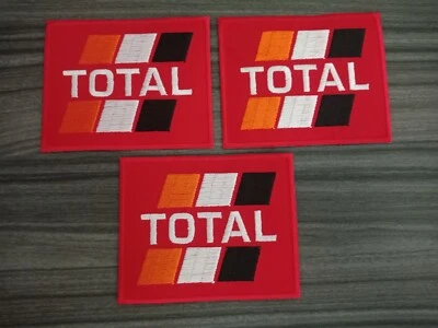 3 pcs TOTAL OIL and MotoGP Patch Iron on Embroidered or Sew on Shirt Jacket Hat - Image 1 of 4