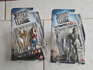 NUOVE FIGURE DC JUSTICE LEAGUE FILM WONDER WOMAN & CYBORG PRONTE PER LA BATTAGLIA! a19 - Foto 1 di 3