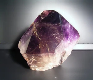 Big Single Amethyst Crystal Specimen 882g Flat Base Natural Gemstone Polished - Foto 1 di 1