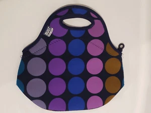 Built Gourmet Getaway Plum Dot Lunch Tote Bag Reusable Insulated - Picture 1 of 9