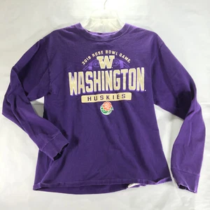 2019 Rose Bowl Washington Huskies Women T Shirt Medium Long Sleeve Purple Casual - Picture 1 of 11