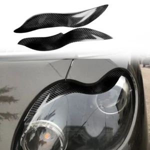 For Mercedes Benz Smart W450 (2003-2006) Carbon Fiber Car Headlight Eyebrow - Picture 1 of 13