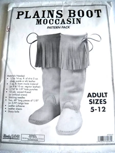 Paquete de Mocasín Bota Llanura 6035-00 Adulto Talla 5-12 Cuero Tandy F1 - Imagen 1 de 4