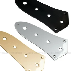 Control Plate for Fender Jazz Bass fit CTS LARGE POT HOLES, CHROME BLACK or GOLD - Picture 1 of 4