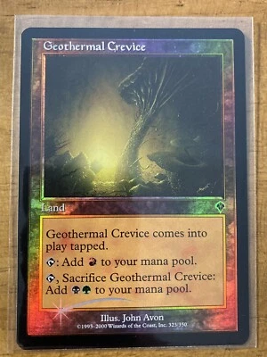 MTG✨GEOTHERMAL CREVICE FOIL ✨Invasion NM/M 2000 SAC/DUAL MANA Land UNPLAYED Avon - Image 1 of 2