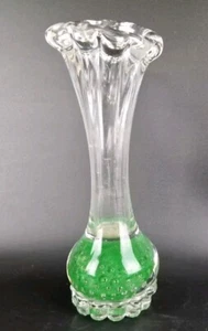Mid Century Joska Glas Design Vase - Bubble Grün - 29 cm - Bild 1 von 4