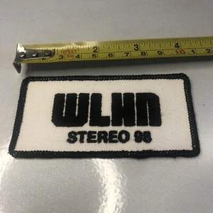 Vintage radio station WLHN stereo 98 sew on patch hat or shirt - Picture 1 of 2