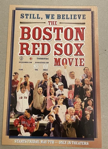 2004 Still, We Believe The Boston Red Sox Movie Postcard 4” x 6" Cover