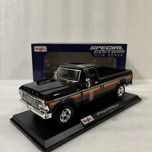 1/18 Maisto 1979 Ford F150 Pick-up Truck Black Diecast Special Edition - Picture 1 of 12
